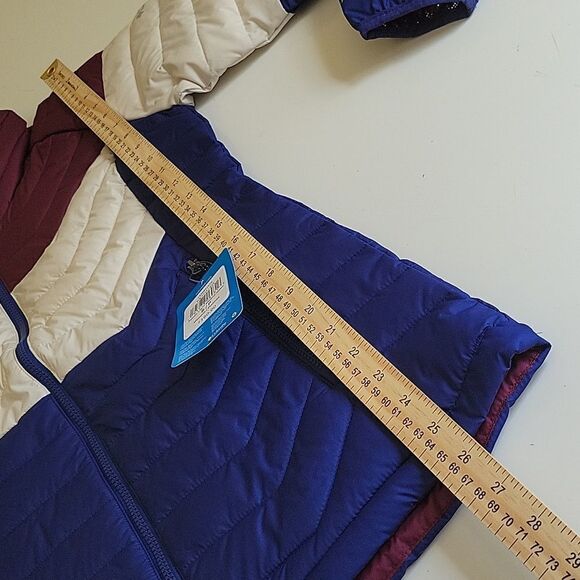 $160 NEW COLUMBIA RETRO OMNI HEAT POWDER LITE COLOR BLOCK COAT JACKET S SMALL - Picture 2 of 16